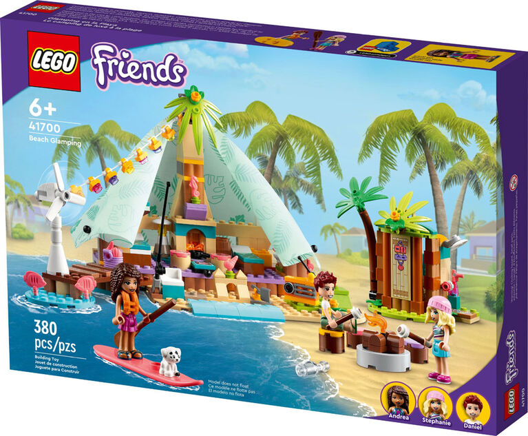 LEGO Friends Beach Glamping 41700 Building Kit (380 Pieces)