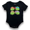 TMNT Short Sleeve Bodysuit - Black - 12M
