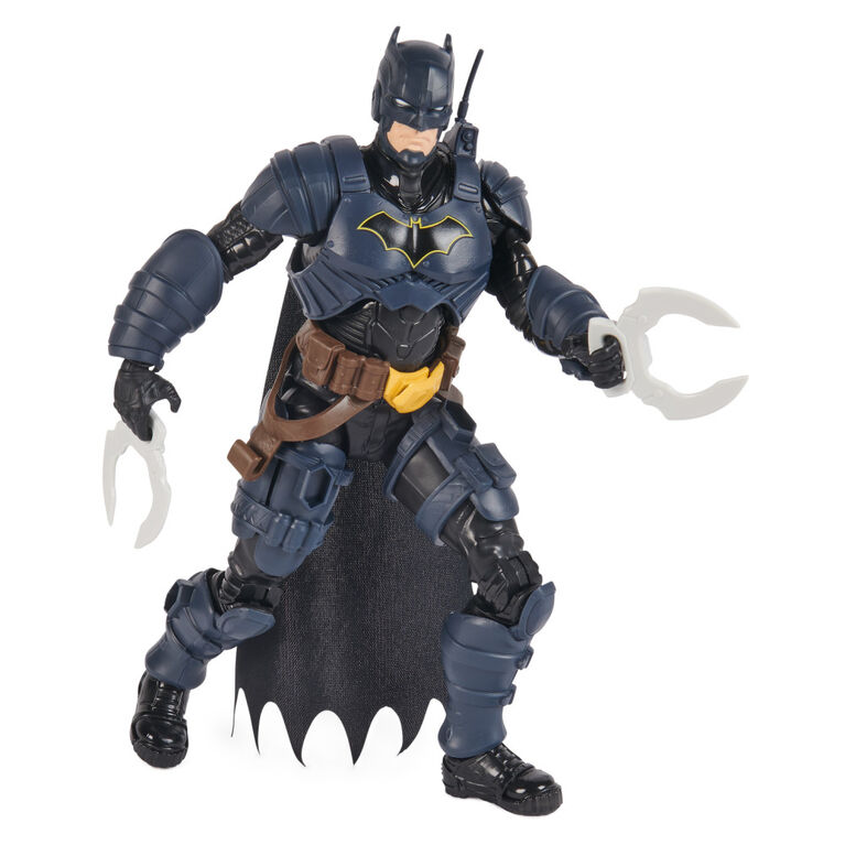 DC Comics, Batman Adventures, Batman Action Figure with 16 Armor Accessories, 17 Points of Articulation, 12-inch