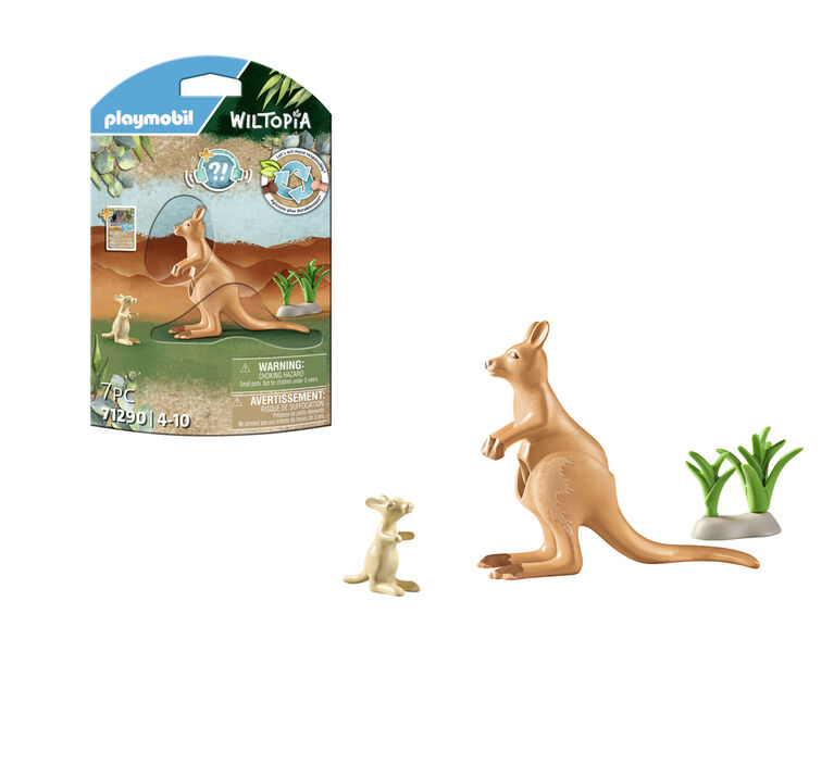 Playmobil Wiltopia - Kangaroo w. Young - 7 Parts - 71290