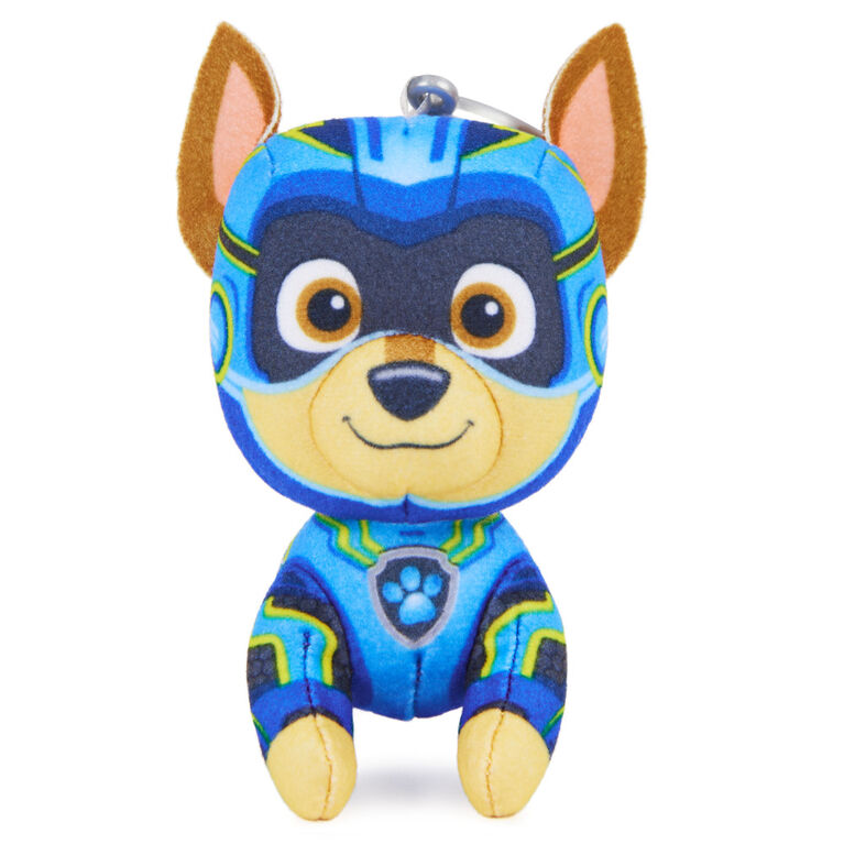 PAW Patrol : La Super Patrouille le film, Peluche Chase Super Patrouille de 17 cm, animaux en peluche haut de gamme