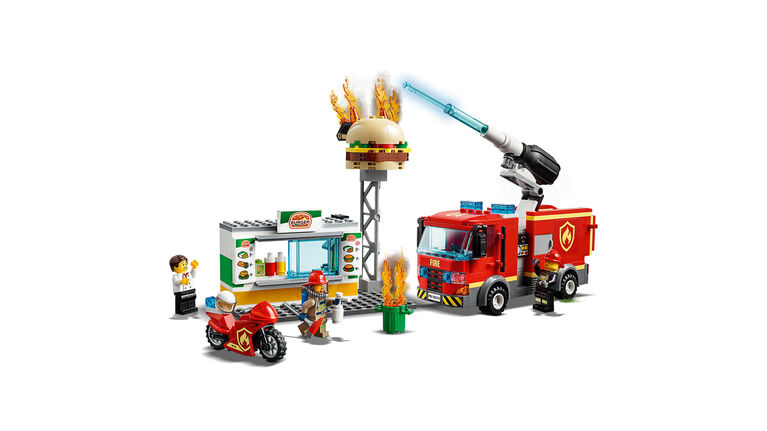 LEGO City Fire Burger Bar Fire Rescue 60214 (327 pieces)