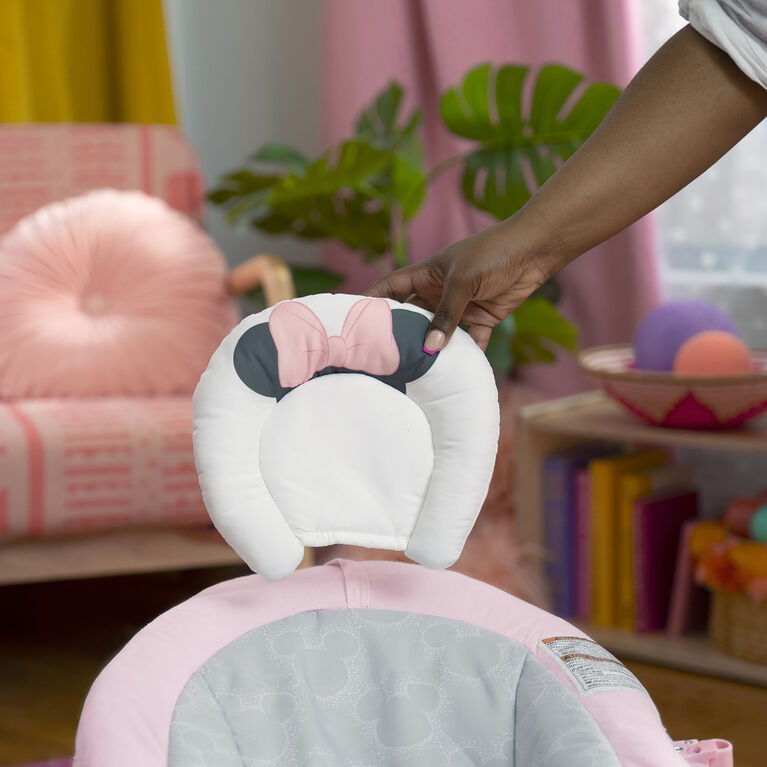 Bright Starts Disney Baby MINNIE MOUSE Rosy Skies Comfy Bouncer