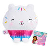 Gabby's Dollhouse, 7-inch Cakey Cat Purr-ific Plush Toy, Stuffed Animal Kids Toys