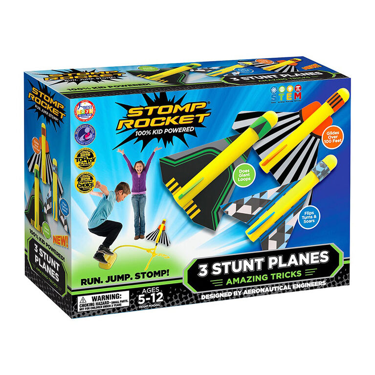 Stomp Rocket with 3 Stunt Planes - English Edition