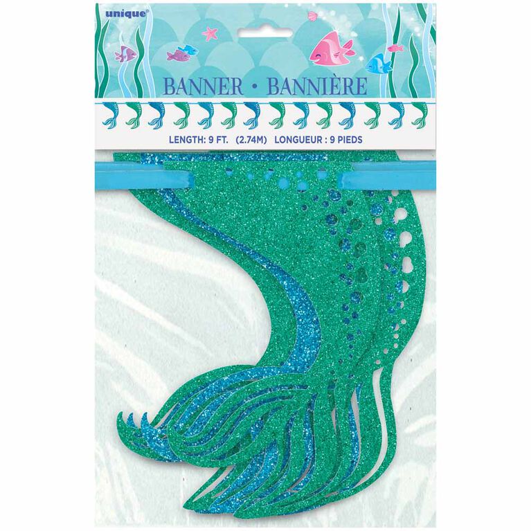 Mermaid Banniere, 9 Pieds