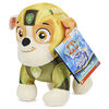 PAW Patrol, Aqua Pups Rubble, Stuffed Animal Plush Toy, 8-inch