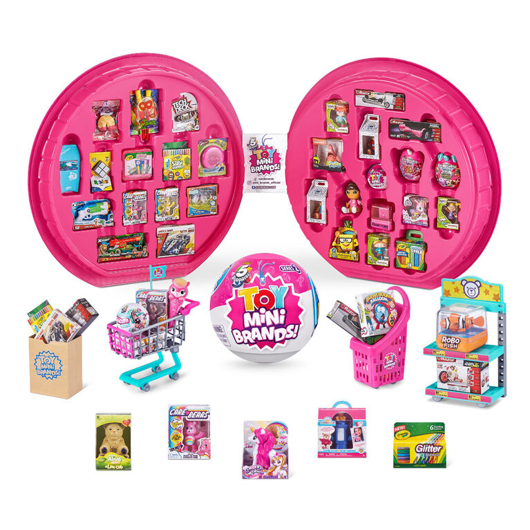 5 SURPRISE Toy Mini Brands Series 2 Collectors Case With 5 Minis By Zuru