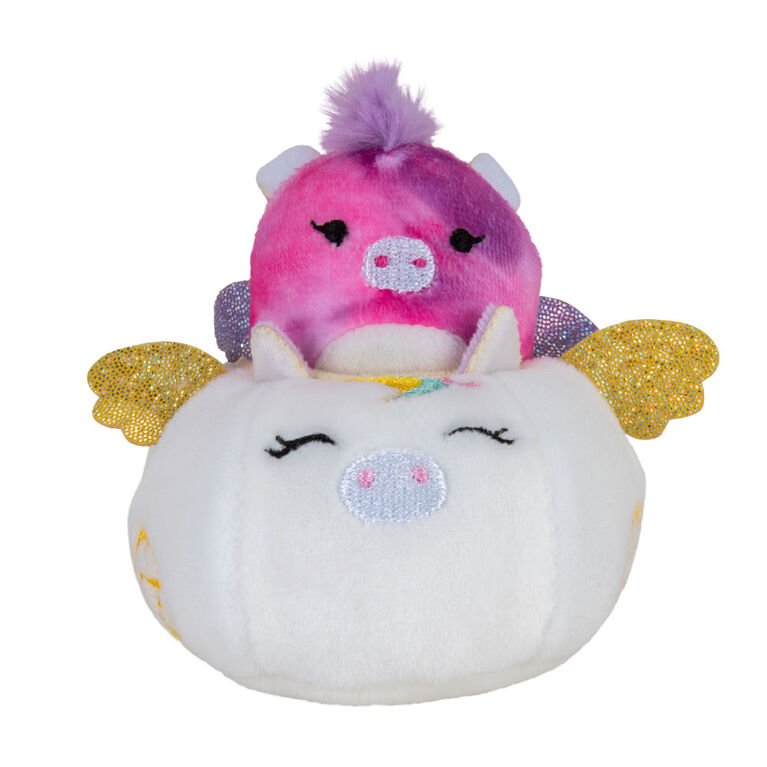 Squishville Mini Squishmallow with Vehicle - Squishville Willow in Carriage