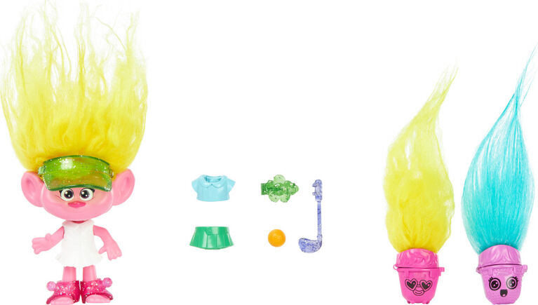 DreamWorks Trolls Band Together Hair Pops Viva Small Doll and Accessories, Toys Inspired by the Movie
