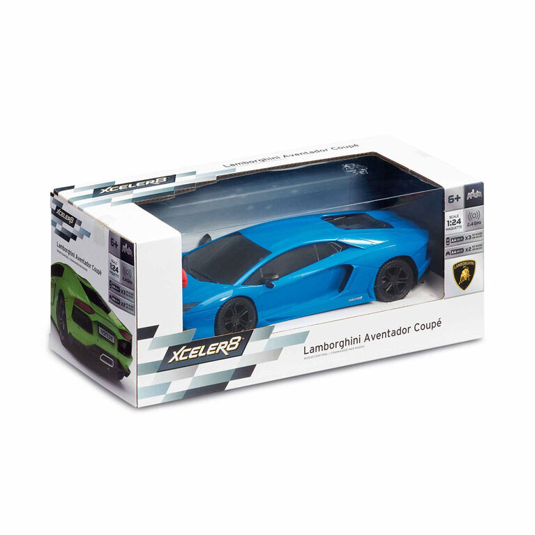 Voiture téléguidée Xceler8 Lamborghini Aventador Coupé à l'échelle 1:24 -  Notre exclusivité