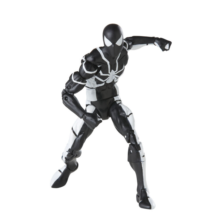 Marvel Legends Series Spider-Man 6-inch Future Foundation Spider-Man (Stealth Suit) Action Figure Toy, Includes 4 Accessories