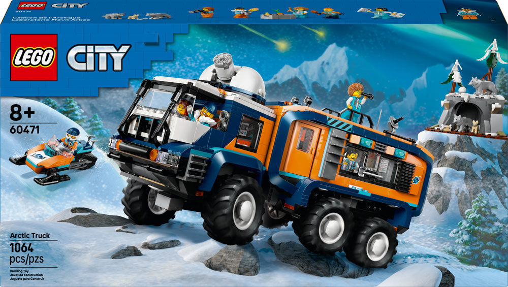 LEGO City Arctic Explorer Science Lab Truck Building Toy for Kids, Boys & Girls, Ages 8+ - 60471