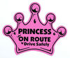 Baby on Route - Princess Crown - Pink - English Edition