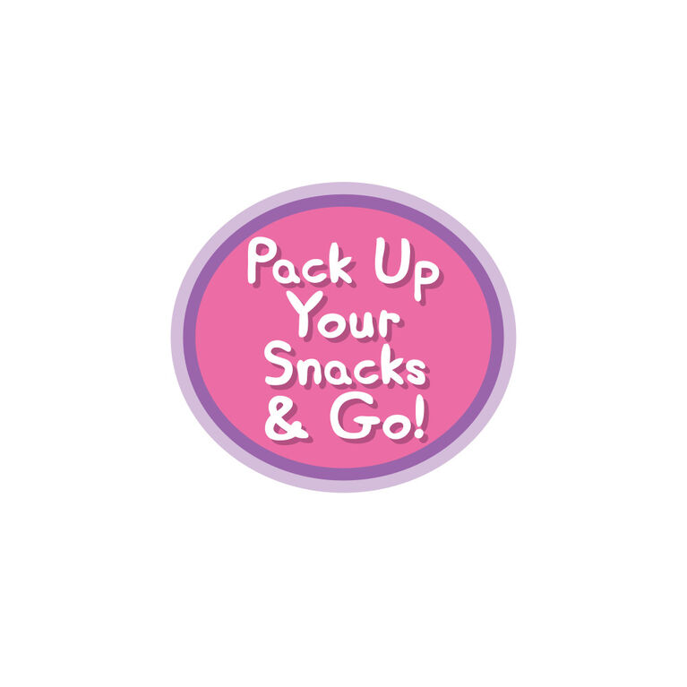 Peppa Pig Let's Have a Picnic Set, Travel Toy with Handle Includes 4 Settings and Play Food, 15-Pieces