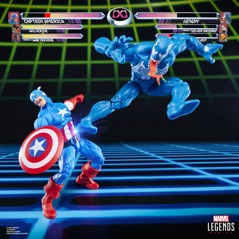 Marvel Legends Series Gamerverse Captain America vs Venom Action Figure Collectibles Marvel Legends Series Gamerverse Captain America vs Venom Action Figure Collectibles