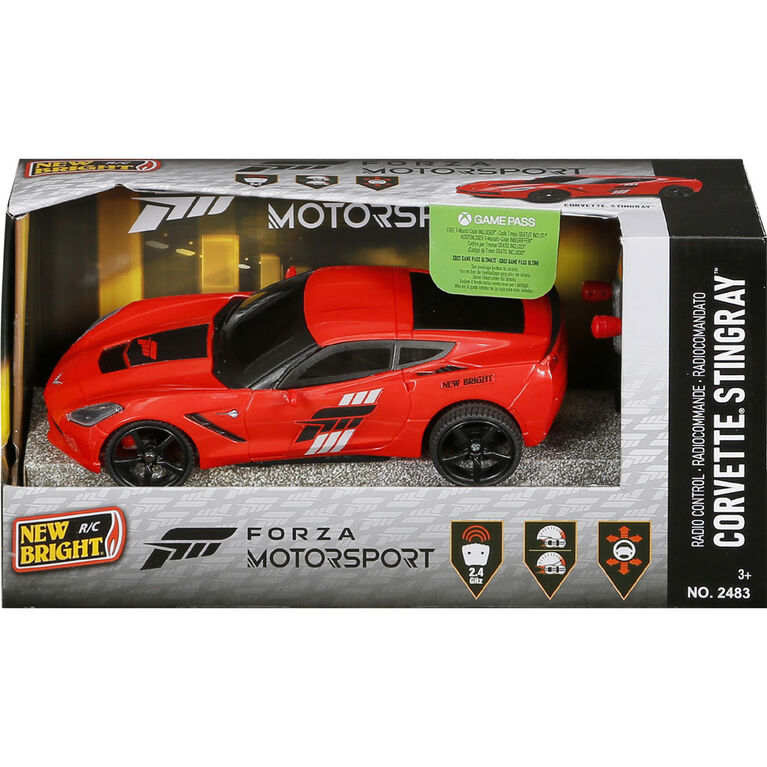 Forza Motorsport radiocommandée avec voiture de sport Corvette Turbo, échelle 1:24