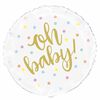 Oh Baby" Gold Baby Round Foil 18 - English Edition