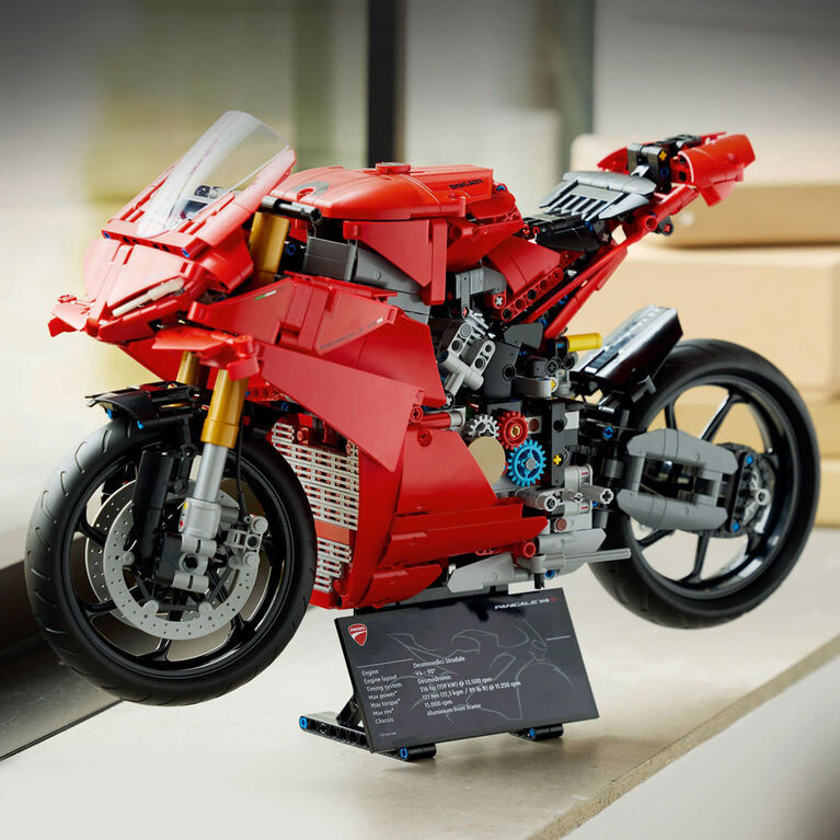 LEGO Technic Ducati Panigale V4 S Motorcycle Toy - Building Set for Adults, Men and Women, Ages 18+ - 42202