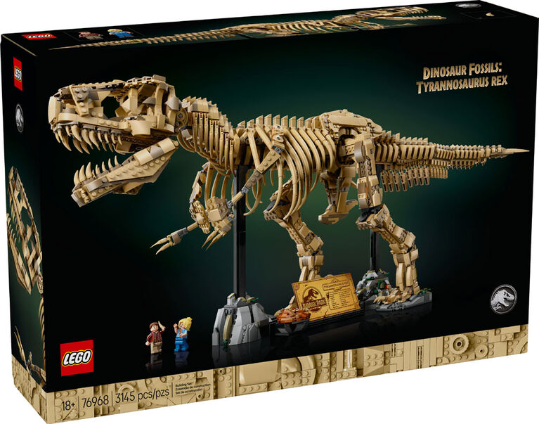 LEGO Jurassic World Dinosaur Fossils: Tyrannosaurus Rex - Building Set for Adults - Home Decor - 76968