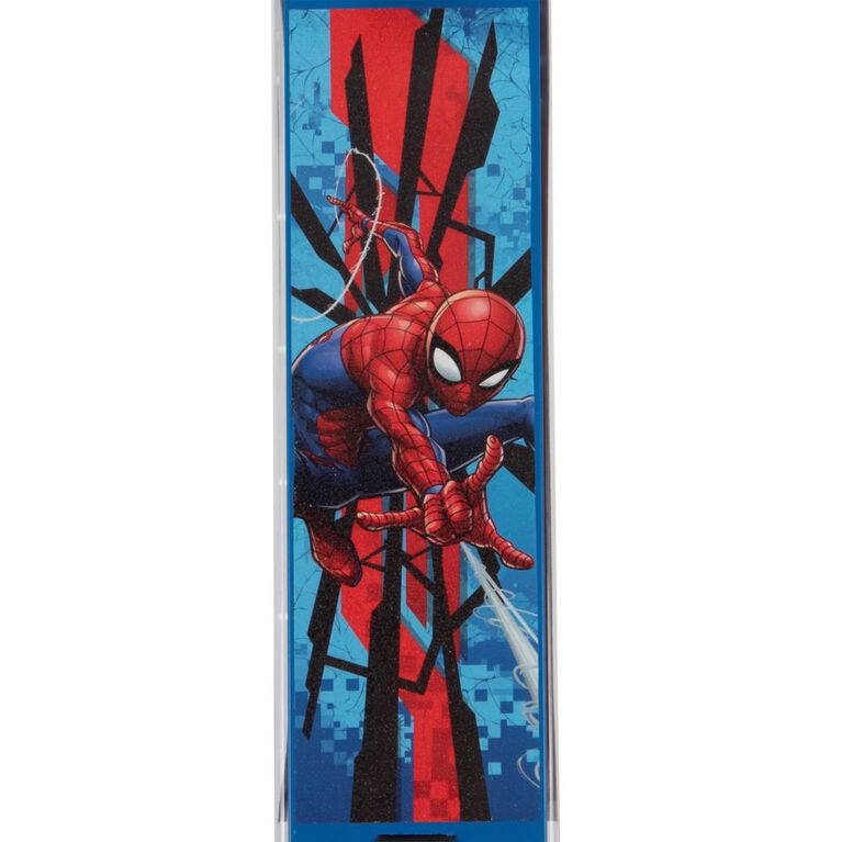 Huffy Electro-Light Inline Scooter featuring Marvel Spider-Man, Red and Blue