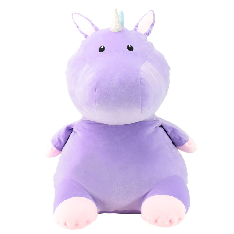 Animal Adventure Squeeze With Love Jumbo Over-Stuffed Ultra-Soft Plush Lavender Unicorn