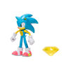   Figurine de 4 pouces Sonic - Sonic moderne (NEON) avec Émeraude de chaos jaune comme accessoire