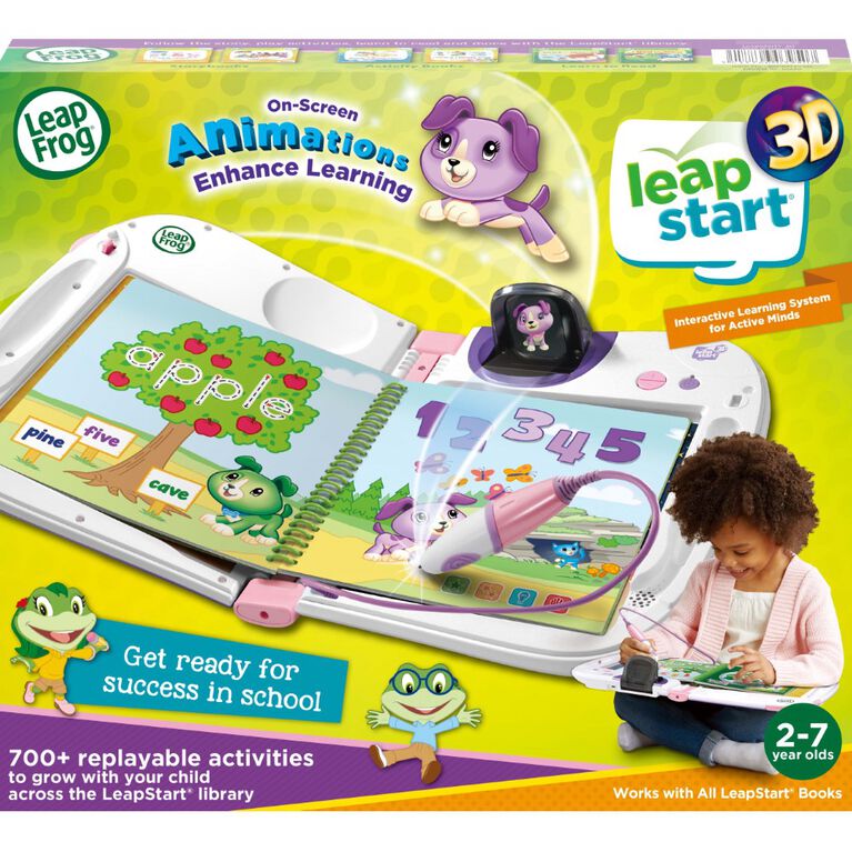 LeapFrog LeapStart 3D Learning System - Pink - English Edition