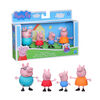 Peppa Pig, Peppa à l'aventure, Peppa et sa famille, jouet à 4 figurines de la famille Pig