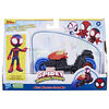 Marvel Spidey and His Amazing Friends, Miles Morales Action Figure, Toy Motorcycle