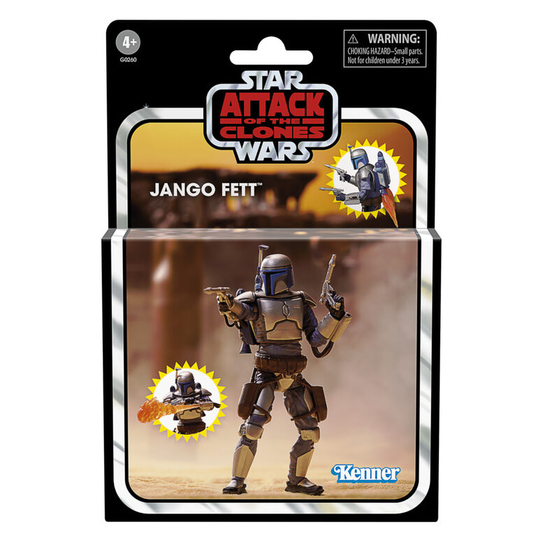 Star Wars The Vintage Collection Jango Fett Star Wars: Attack of the Clones 3.75 Inch Deluxe Action Figure