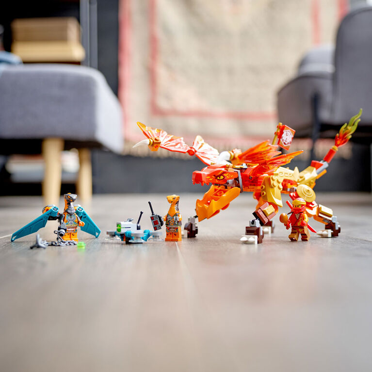 LEGO NINJAGO Le dragon de feu EVO de Kai 71762 Ensemble de construction (204 pièces)