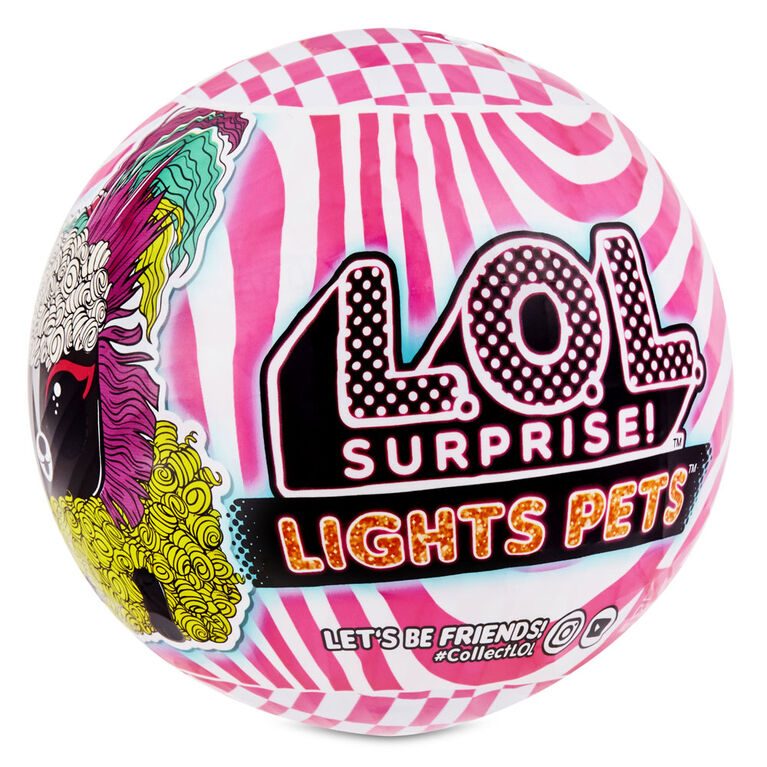 L.O.L. Surprise! Lights Pets with REAL Hair & 9 Surprises including Black Light Surprises - English Edition
