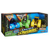 Monster Jam, Coffret de 3 Ground Shaker (Grave Digger, El Toro Loco et Blue Thunder), véhicules en métal moulé à l'échelle 1:64