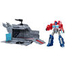 Transformers EarthSpark, coffret Optimus Prime Remorque base de combat - Notre exclusivité