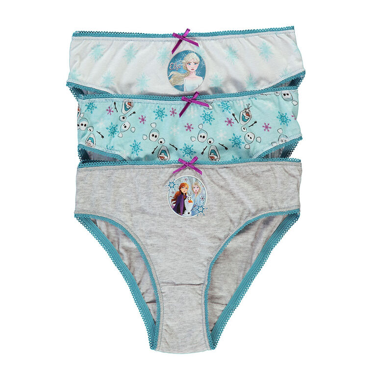 Disney Underwear Girls Knit 3 pk Frozen II - Size 2