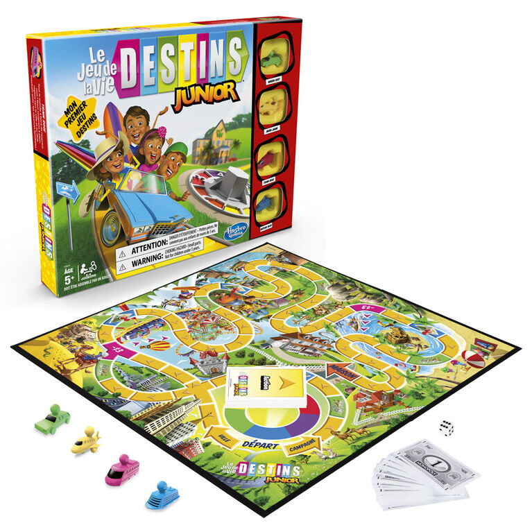 Jeu Destins Le jeu de la vie Junior (Version Français)