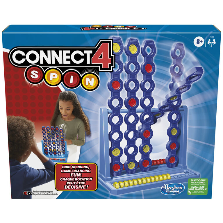 Connect 4 Spin Game, Features Spinning Connect 4 Grid