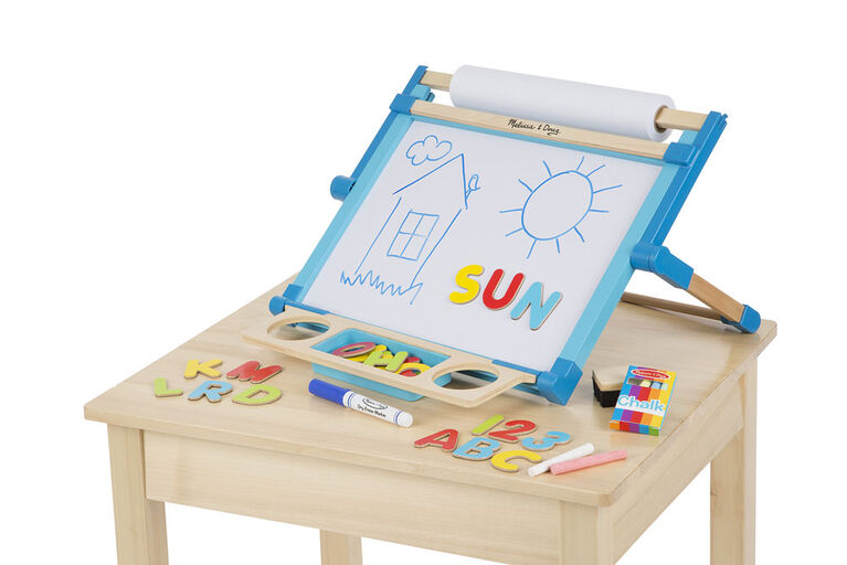 Melissa & Doug - Double-Sided Magnetic Tabletop Easel - styles may vary