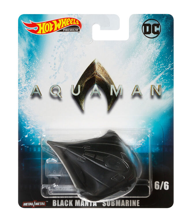Hot Wheels Aquaman Black Manta Submarine Vehicle