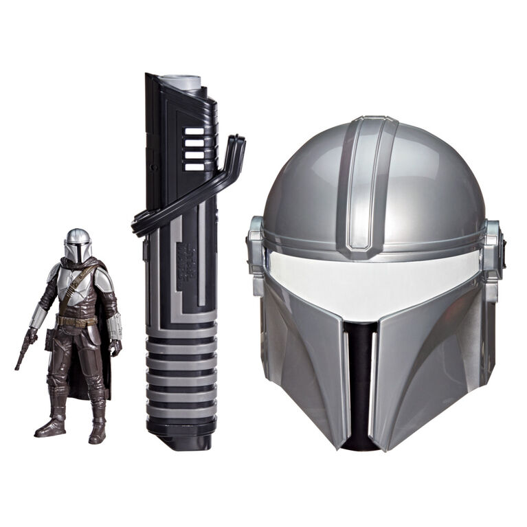 Star Wars The Mandalorian Bounty Hunter Bundle, Darksaber, Mask & Action Figure - R Exclusive