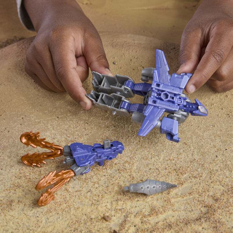 Transformers CYBERWORLD, figurine Cyber Changers Galvatron en armure