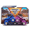 Monster Jam, Official Blue Thunder Vs. Full Charge Die-Cast Monster Trucks, 1:64 Scale