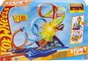 Hot Wheels Action 4-Loop Crash Out Track Set with Motorized Booster & 1:64 Scale Toy Car