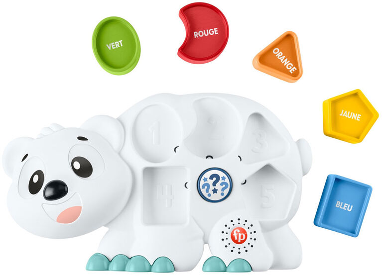Fisher-Price Linkimals Puzzlin' Shapes Polar Bear - French Version
