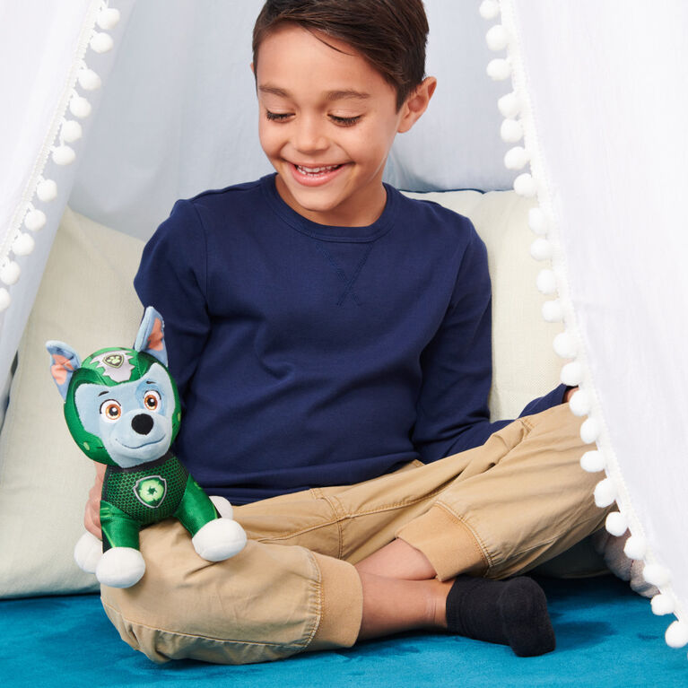 PAW Patrol, Aqua Pups Rocky, Stuffed Animal Plush Toy, 8-inch