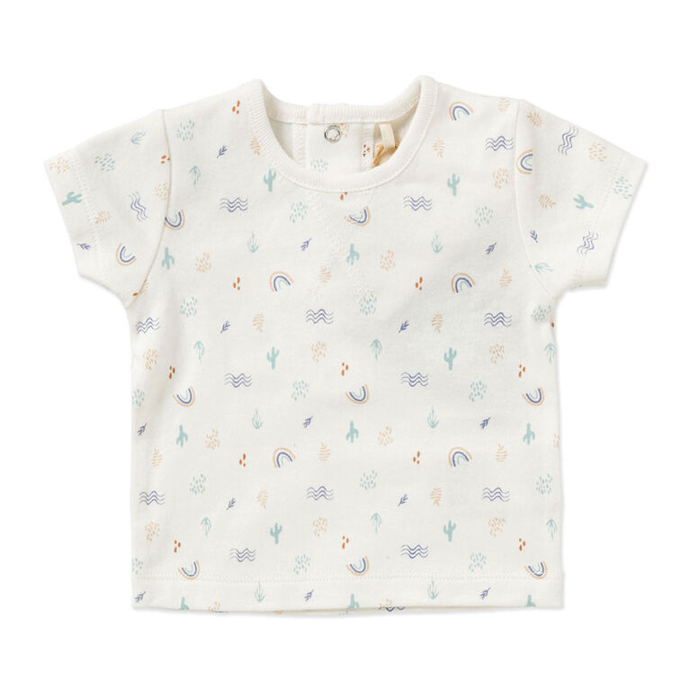 Home Grown Baby 3 Piece Dungaree Set : Blue 