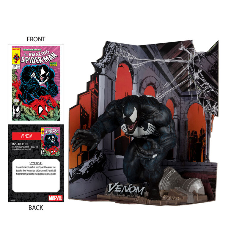 Marvel Venom 1:10th Scale Collectible with Scene (The Amazing Spider-Man #316)