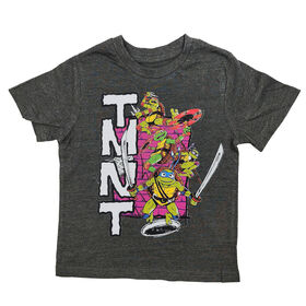 T-shirt à manches courtes TB TMNT - Mélange anthracite - 4T