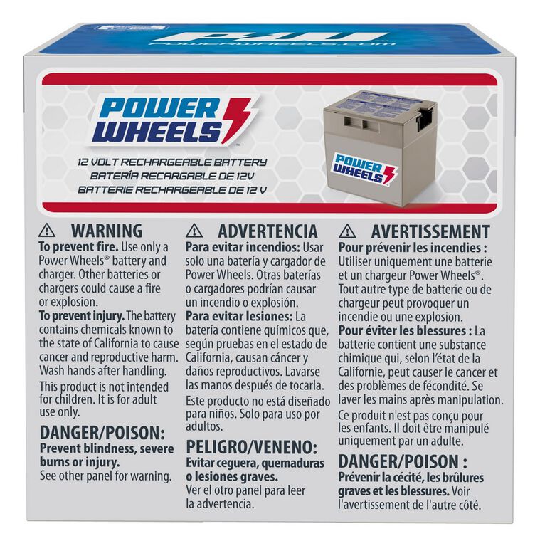 Batterie rechargeable de 12 volts Power Wheels Fisher-Price
